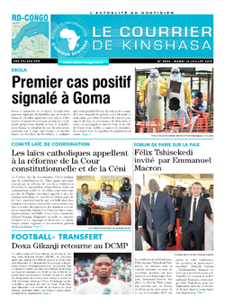 Les Dépêches de Brazzaville : Édition le courrier de kinshasa du 16 juillet 2019
