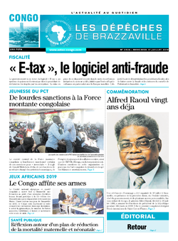 Les Dépêches de Brazzaville : Édition brazzaville du 17 juillet 2019