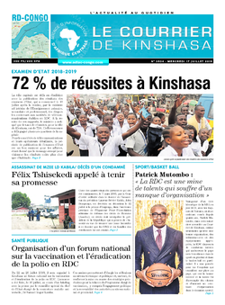 Les Dépêches de Brazzaville : Édition le courrier de kinshasa du 17 juillet 2019