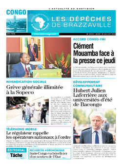Les Dépêches de Brazzaville : Édition brazzaville du 18 juillet 2019