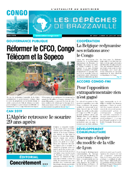 Les Dépêches de Brazzaville : Édition brazzaville du 22 juillet 2019