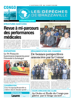 Les Dépêches de Brazzaville : Édition brazzaville du 24 juillet 2019