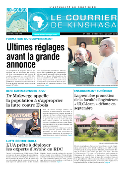 Les Dépêches de Brazzaville : Édition le courrier de kinshasa du 24 juillet 2019