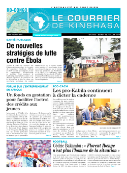 Les Dépêches de Brazzaville : Édition le courrier de kinshasa du 30 juillet 2019