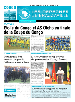 Les Dépêches de Brazzaville : Édition brazzaville du 01 août 2019