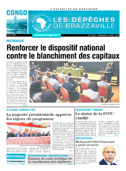 Les Dépêches de Brazzaville : Édition brazzaville du 02 août 2019