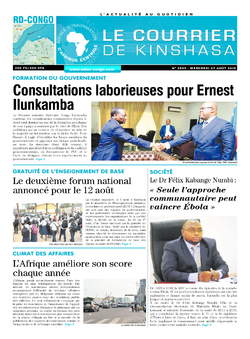 Les Dépêches de Brazzaville : Édition le courrier de kinshasa du 07 août 2019