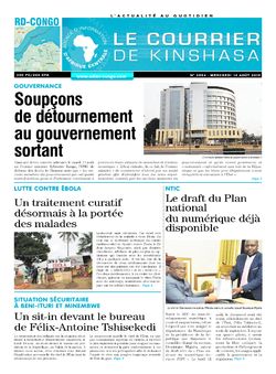 Les Dépêches de Brazzaville : Édition le courrier de kinshasa du 14 août 2019