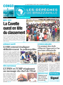 Les Dépêches de Brazzaville : Édition brazzaville du 23 août 2019