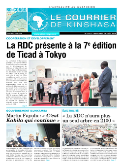 Les Dépêches de Brazzaville : Édition le courrier de kinshasa du 28 août 2019