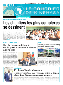 Les Dépêches de Brazzaville : Édition le courrier de kinshasa du 29 août 2019
