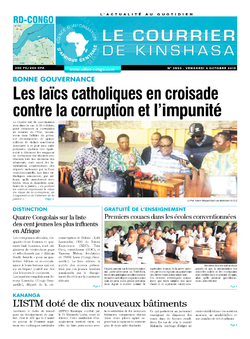 Les Dépêches de Brazzaville : Édition le courrier de kinshasa du 04 octobre 2019