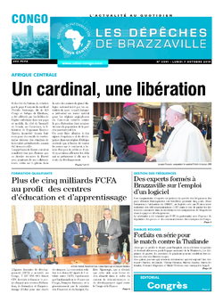 Les Dépêches de Brazzaville : Édition brazzaville du 07 octobre 2019