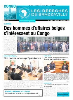 Les Dépêches de Brazzaville : Édition brazzaville du 11 octobre 2019