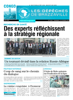 Les Dépêches de Brazzaville : Édition brazzaville du 18 octobre 2019