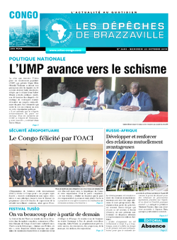 Les Dépêches de Brazzaville : Édition brazzaville du 23 octobre 2019