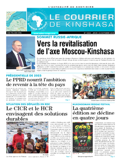 Les Dépêches de Brazzaville : Édition le courrier de kinshasa du 24 octobre 2019