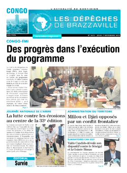 Les Dépêches de Brazzaville : Édition brazzaville du 07 novembre 2019