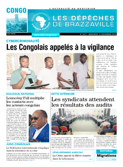 Les Dépêches de Brazzaville : Édition brazzaville du 13 novembre 2019