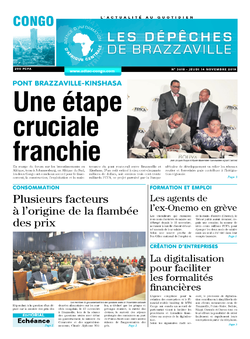 Les Dépêches de Brazzaville : Édition brazzaville du 14 novembre 2019