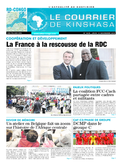 Les Dépêches de Brazzaville : Édition le courrier de kinshasa du 14 novembre 2019