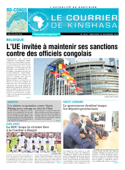 Les Dépêches de Brazzaville : Édition le courrier de kinshasa du 20 novembre 2019