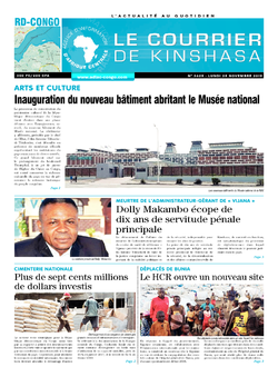 Les Dépêches de Brazzaville : Édition le courrier de kinshasa du 25 novembre 2019