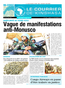 Les Dépêches de Brazzaville : Édition le courrier de kinshasa du 26 novembre 2019