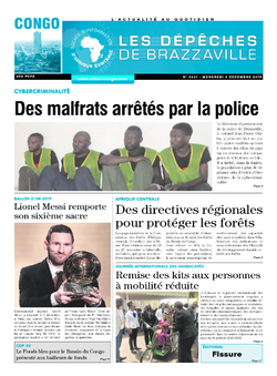 Les Dépêches de Brazzaville : Édition brazzaville du 04 décembre 2019