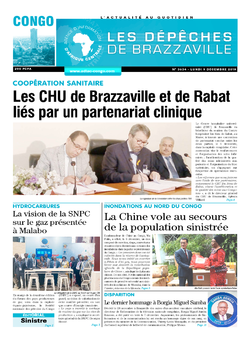 Les Dépêches de Brazzaville : Édition brazzaville du 09 décembre 2019