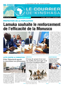 Les Dépêches de Brazzaville : Édition le courrier de kinshasa du 11 décembre 2019