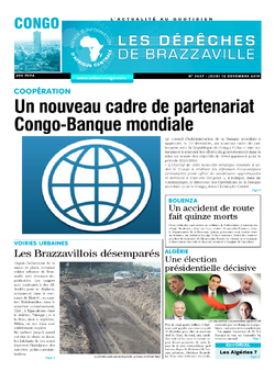 Les Dépêches de Brazzaville : Édition brazzaville du 12 décembre 2019