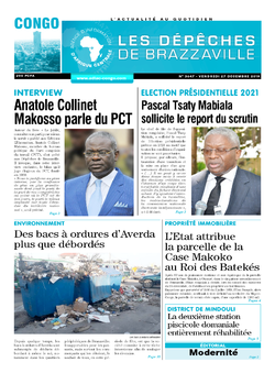 Les Dépêches de Brazzaville : Édition brazzaville du 27 décembre 2019