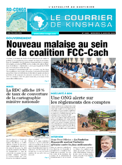 Les Dépêches de Brazzaville : Édition le courrier de kinshasa du 08 janvier 2020