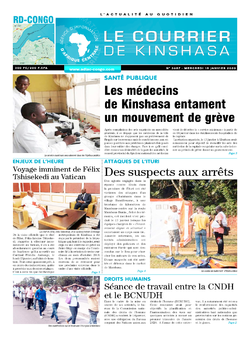 Les Dépêches de Brazzaville : Édition le courrier de kinshasa du 15 janvier 2020