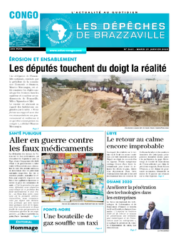 Les Dépêches de Brazzaville : Édition brazzaville du 21 janvier 2020