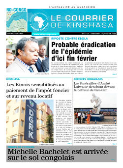 Les Dépêches de Brazzaville : Édition le courrier de kinshasa du 24 janvier 2020