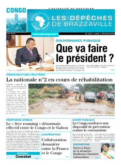 Les Dépêches de Brazzaville : Édition brazzaville du 03 février 2020