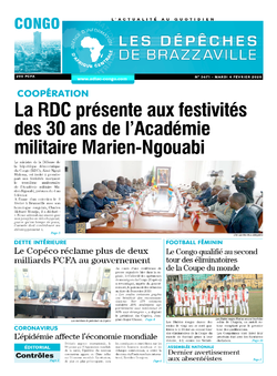 Les Dépêches de Brazzaville : Édition brazzaville du 04 février 2020