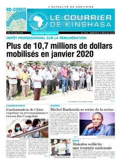 Les Dépêches de Brazzaville : Édition le courrier de kinshasa du 05 février 2020