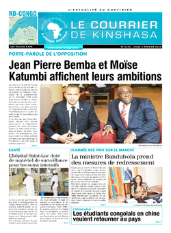 Les Dépêches de Brazzaville : Édition le courrier de kinshasa du 06 février 2020