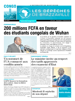 Les Dépêches de Brazzaville : Édition brazzaville du 07 février 2020