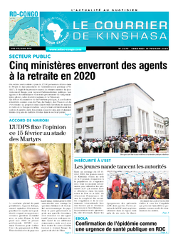 Les Dépêches de Brazzaville : Édition le courrier de kinshasa du 14 février 2020