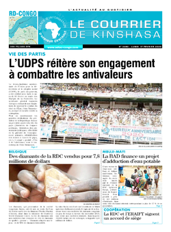 Les Dépêches de Brazzaville : Édition le courrier de kinshasa du 17 février 2020