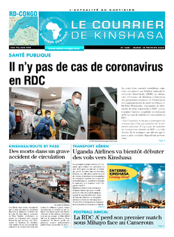Les Dépêches de Brazzaville : Édition le courrier de kinshasa du 18 février 2020