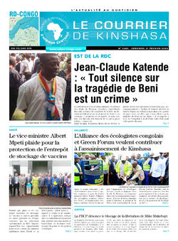 Les Dépêches de Brazzaville : Édition brazzaville du 21 février 2020