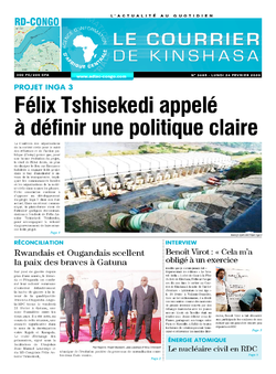 Les Dépêches de Brazzaville : Édition le courrier de kinshasa du 23 février 2020