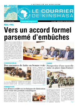 Les Dépêches de Brazzaville : Édition le courrier de kinshasa du 26 février 2020