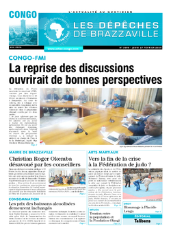 Les Dépêches de Brazzaville : Édition brazzaville du 27 février 2020