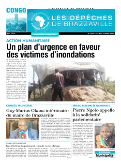 Les Dépêches de Brazzaville : Édition brazzaville du 01 mars 2020